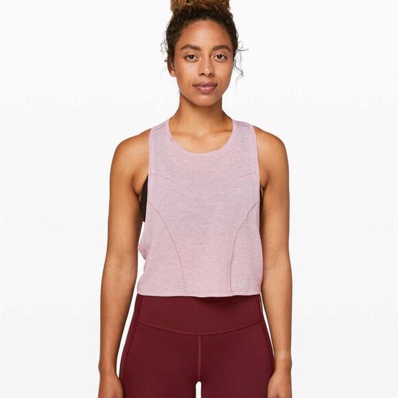 NWOT Lululemon X Barrys Stronger as One Muscle Tank in Heathered Vintage Mauve - Picture 1 of 11